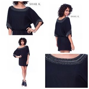 Shail K Loose Black Prom Dress